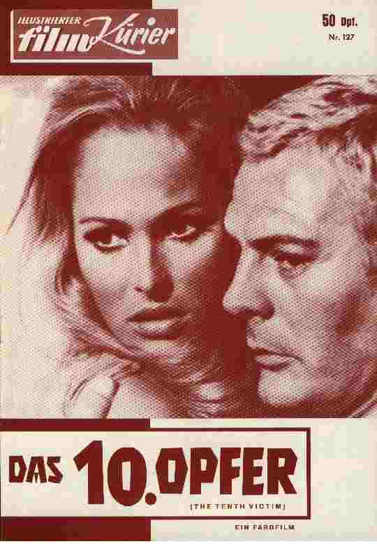 ILLUSTRIERTER FILM KURIER (60s) magazine side cover Issue 127   1966