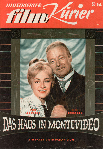 ILLUSTRIERTER FILM KURIER (60s) magazine side cover Issue 1  1963