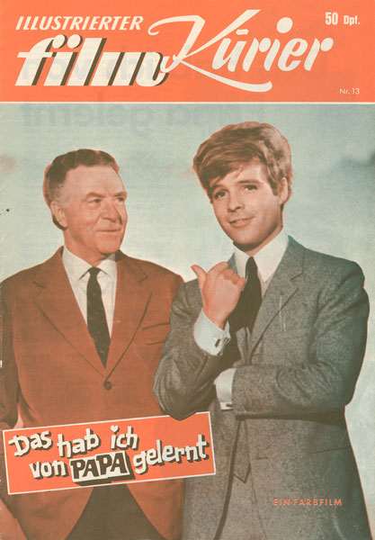 ILLUSTRIERTER FILM KURIER (60s) magazine side cover Issue 13  1964