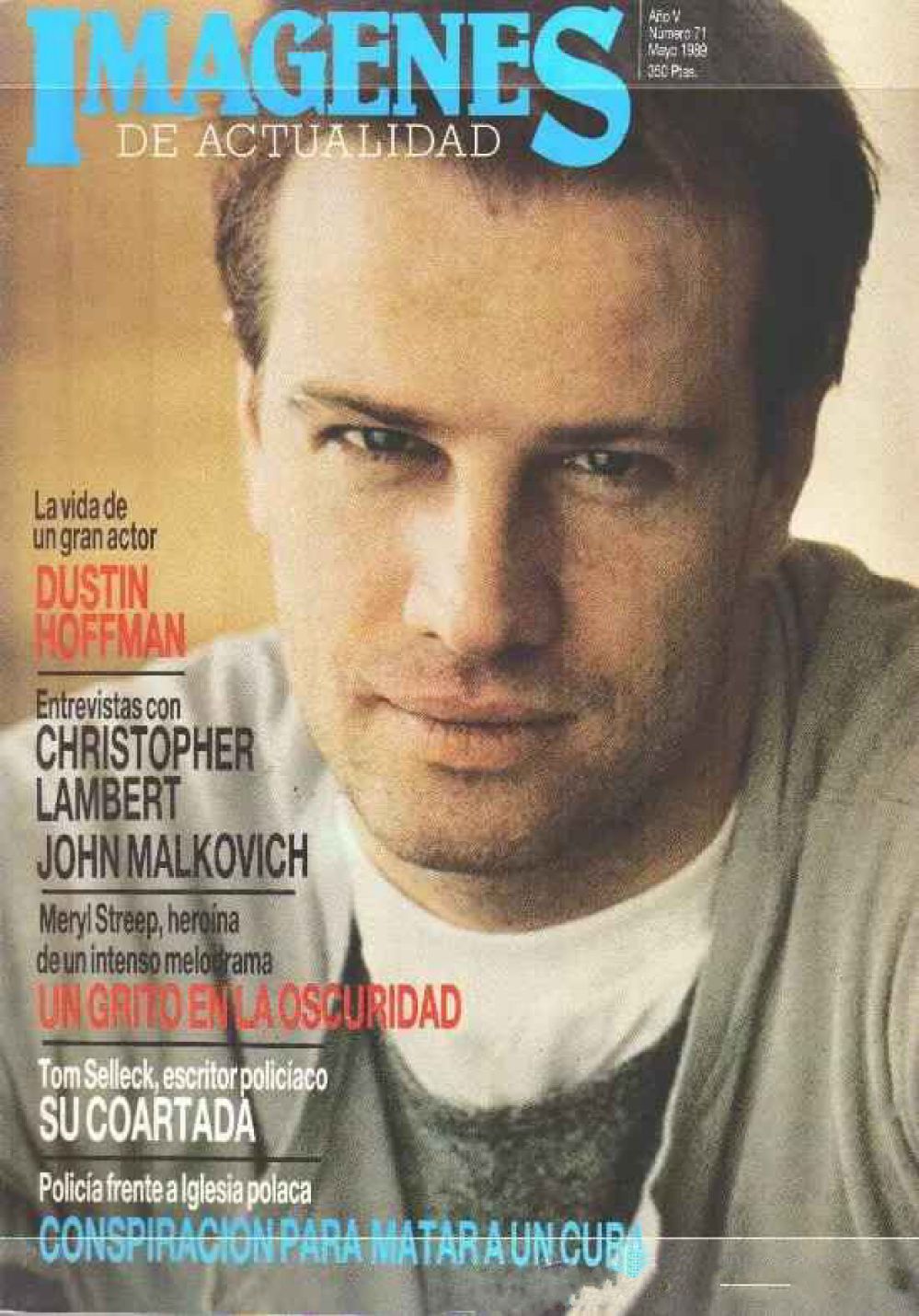 IMAGENES DE ACTUALIDAD magazine side cover Issue 71 May 1989