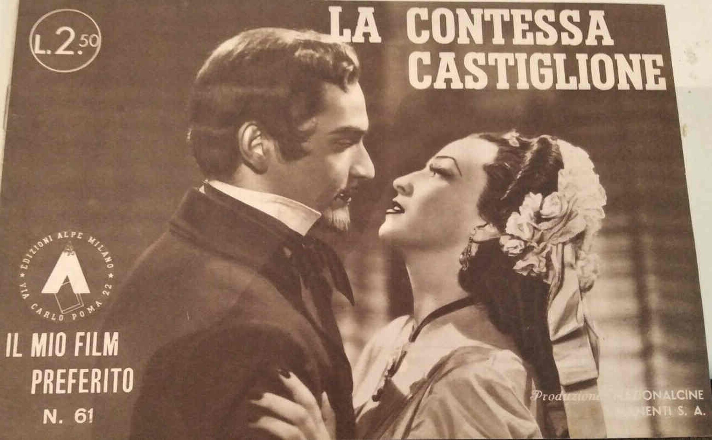 MIO FILM PREFERITO | IL magazine side cover Issue 61   1942