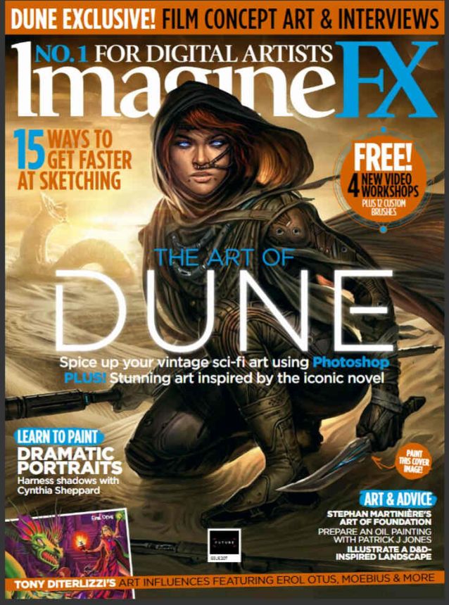 IMAGINEFX magazine side cover Issue 207   2021