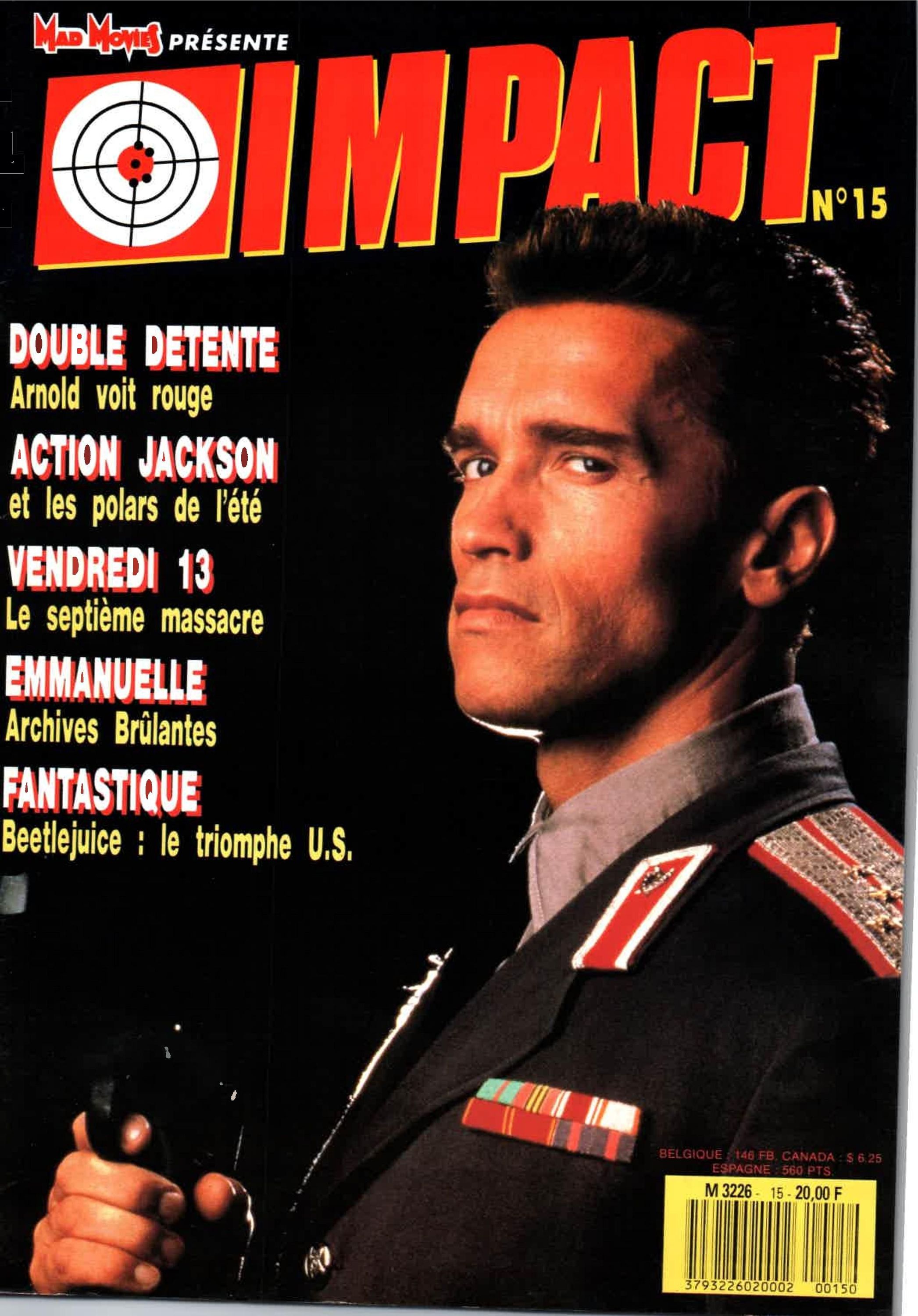 IMPACT (Fr) magazine side cover Issue 15  1988