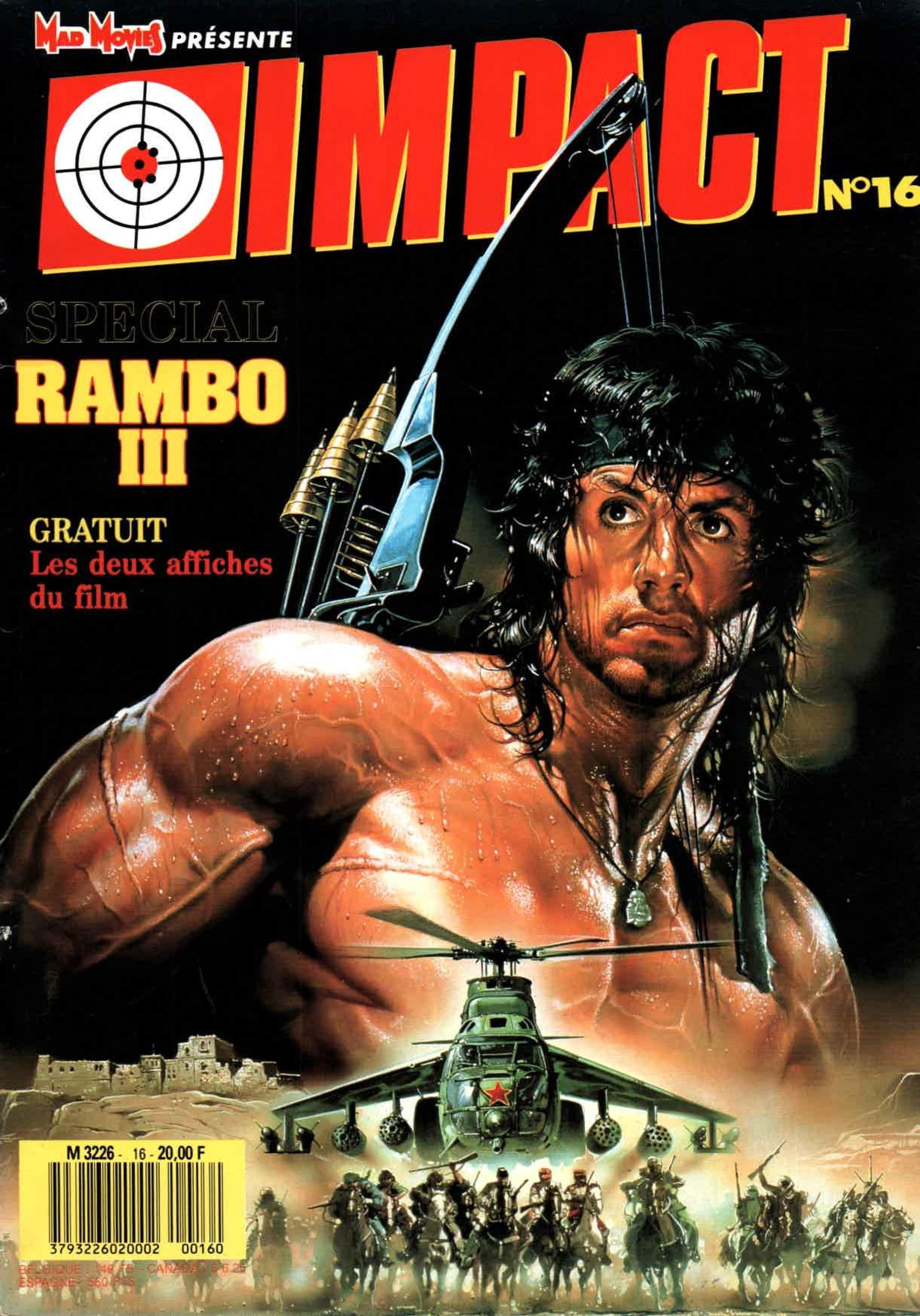 IMPACT (Fr) magazine side cover Issue 16  1988