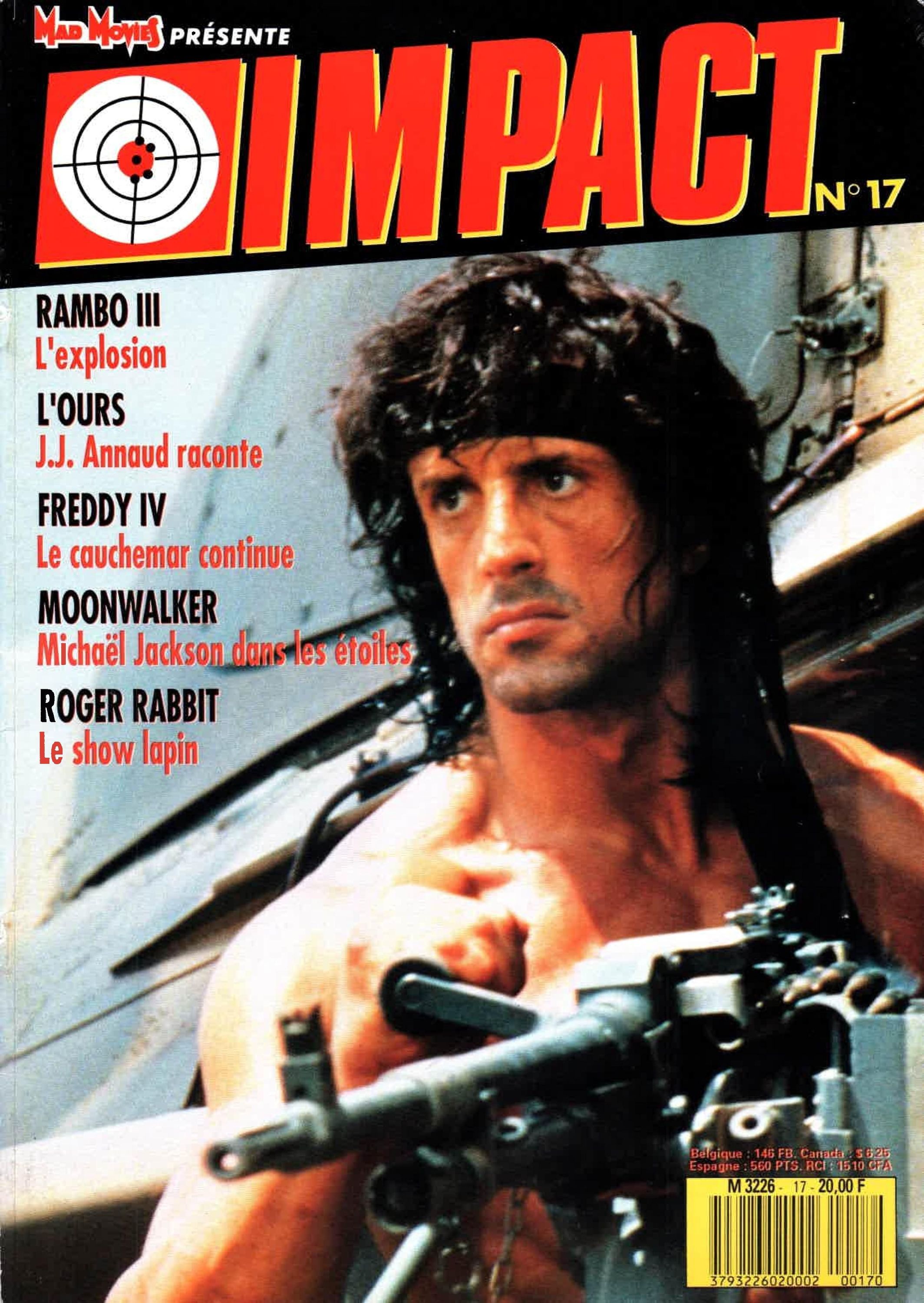 IMPACT (Fr) magazine cover Issue 17 October 1988