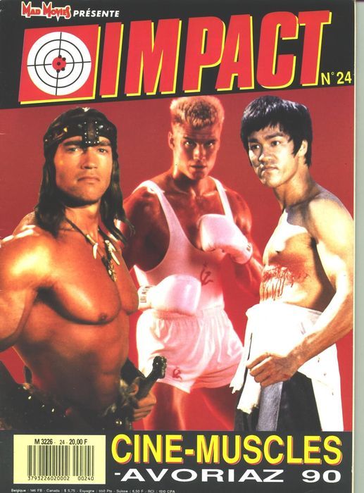 IMPACT (Fr) magazine side cover Issue 24 December 1989
