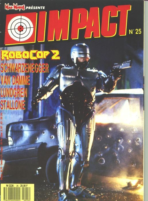 IMPACT (Fr) magazine cover Issue 25 February 1990