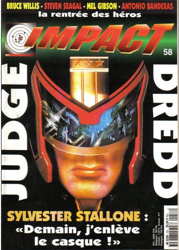 IMPACT (Fr) magazine cover Issue 58 August 1995