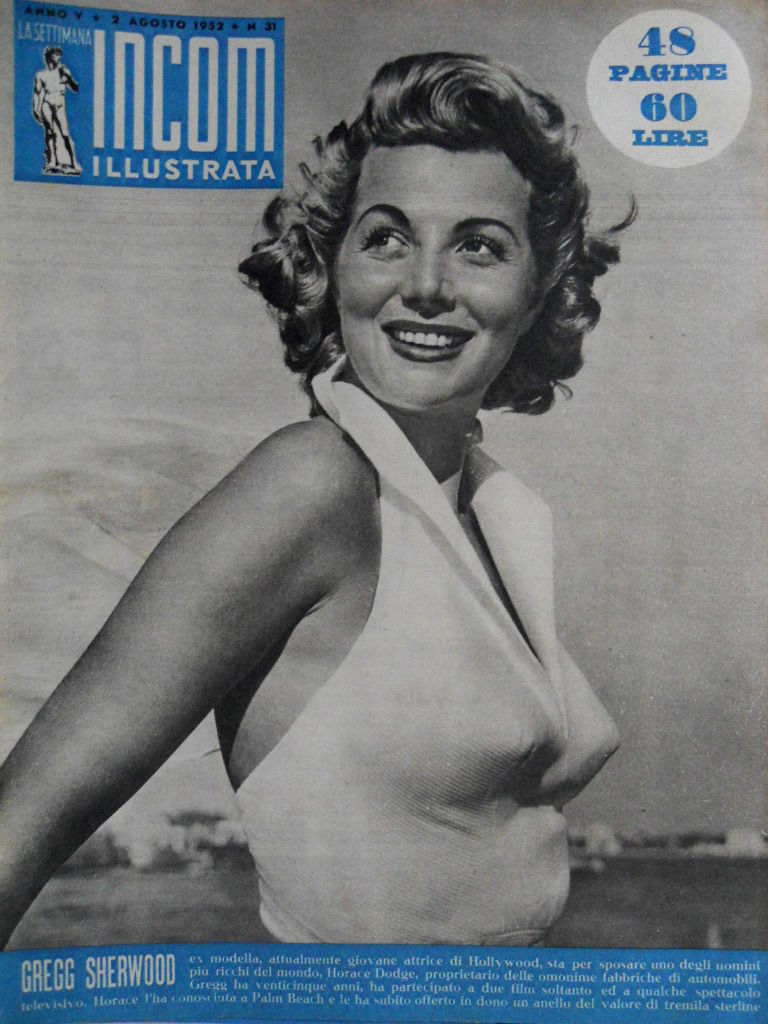 SETTIMANA INCOM magazine cover 2 August 1952