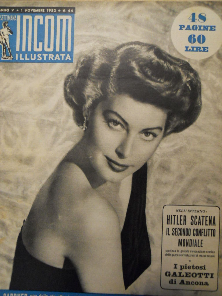 SETTIMANA INCOM magazine cover 1 November 1952