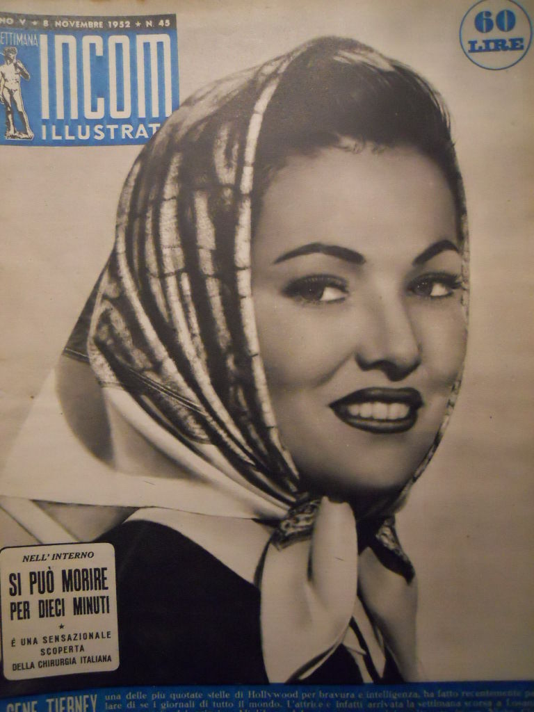 SETTIMANA INCOM magazine cover 8 November 1952