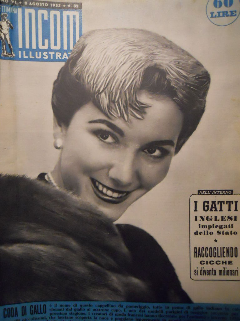 SETTIMANA INCOM magazine cover 8 August 1953