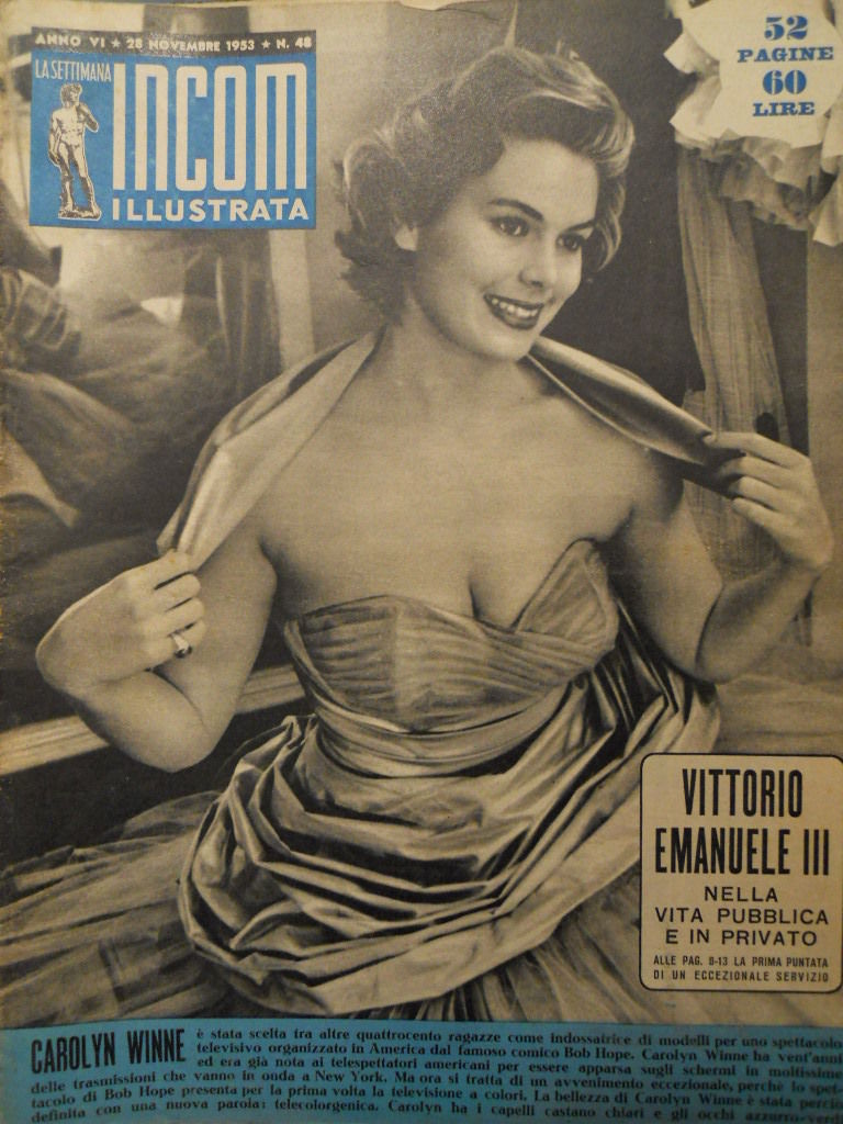 SETTIMANA INCOM magazine cover 28 November 1953
