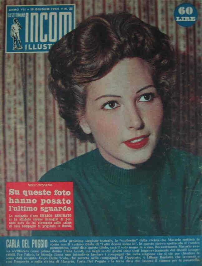 SETTIMANA INCOM magazine cover 19 June 1954