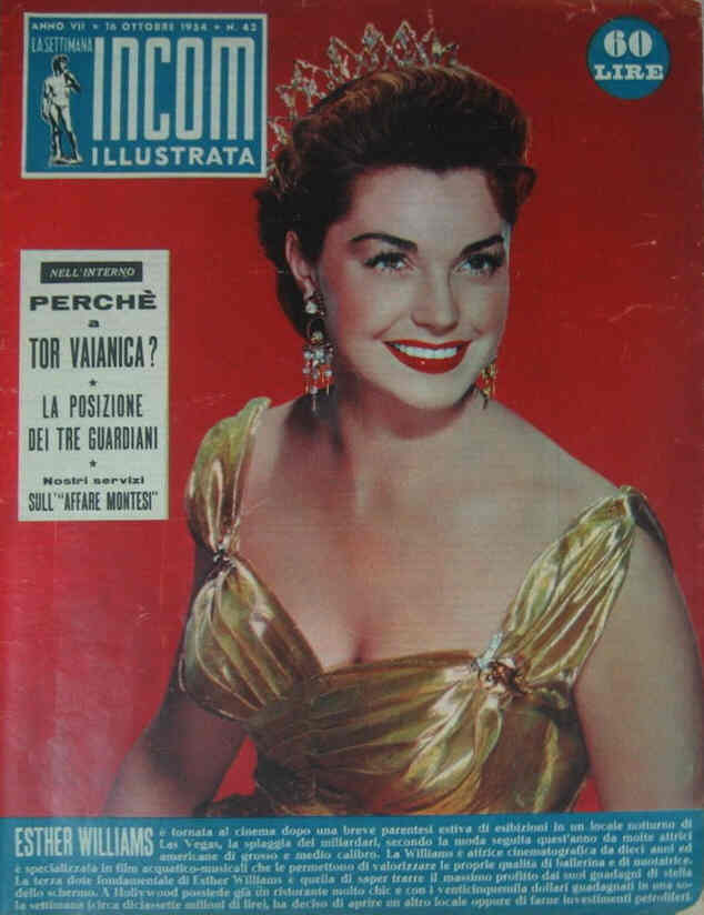 SETTIMANA INCOM magazine cover 16 October 1954