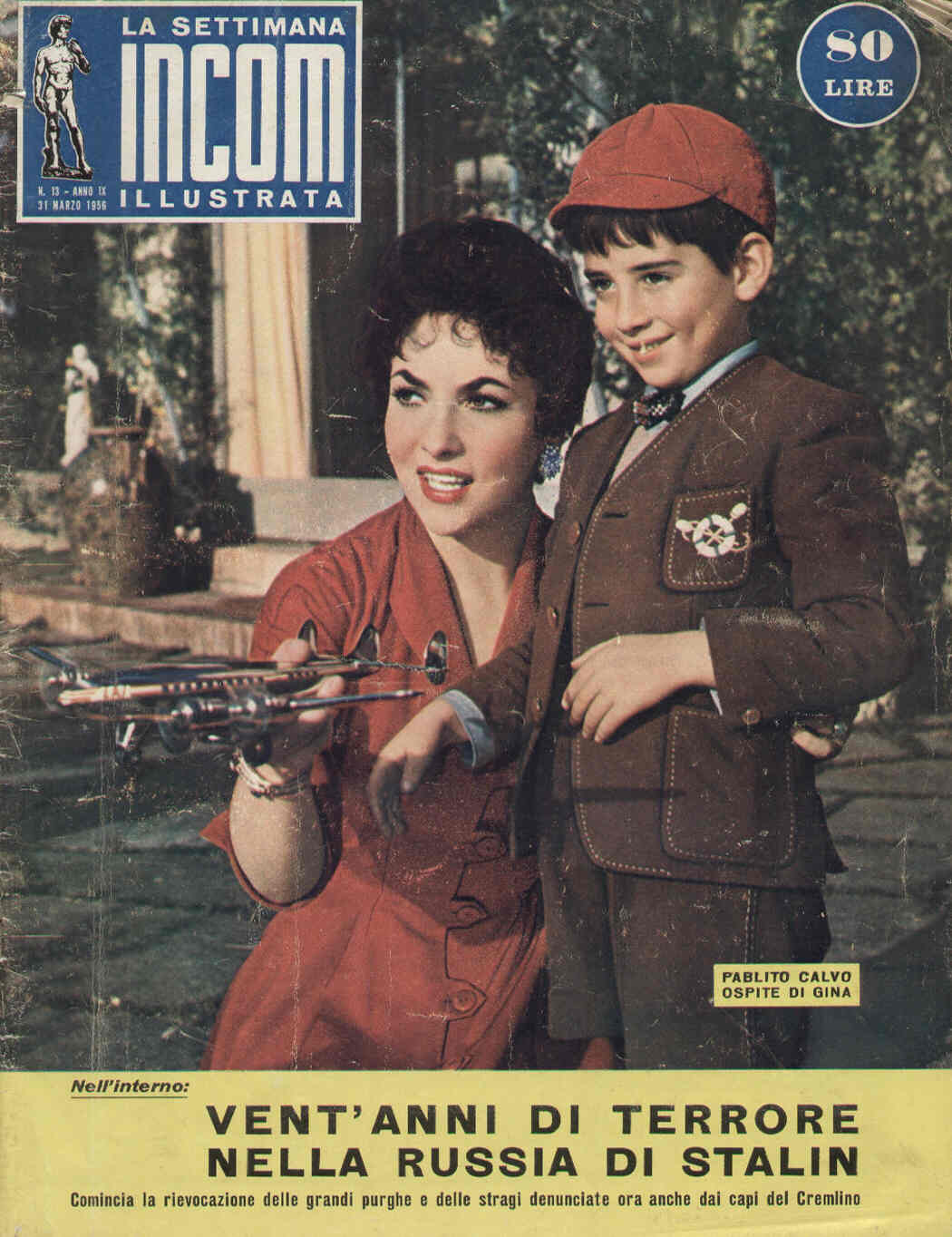 SETTIMANA INCOM magazine cover 31 March 1956