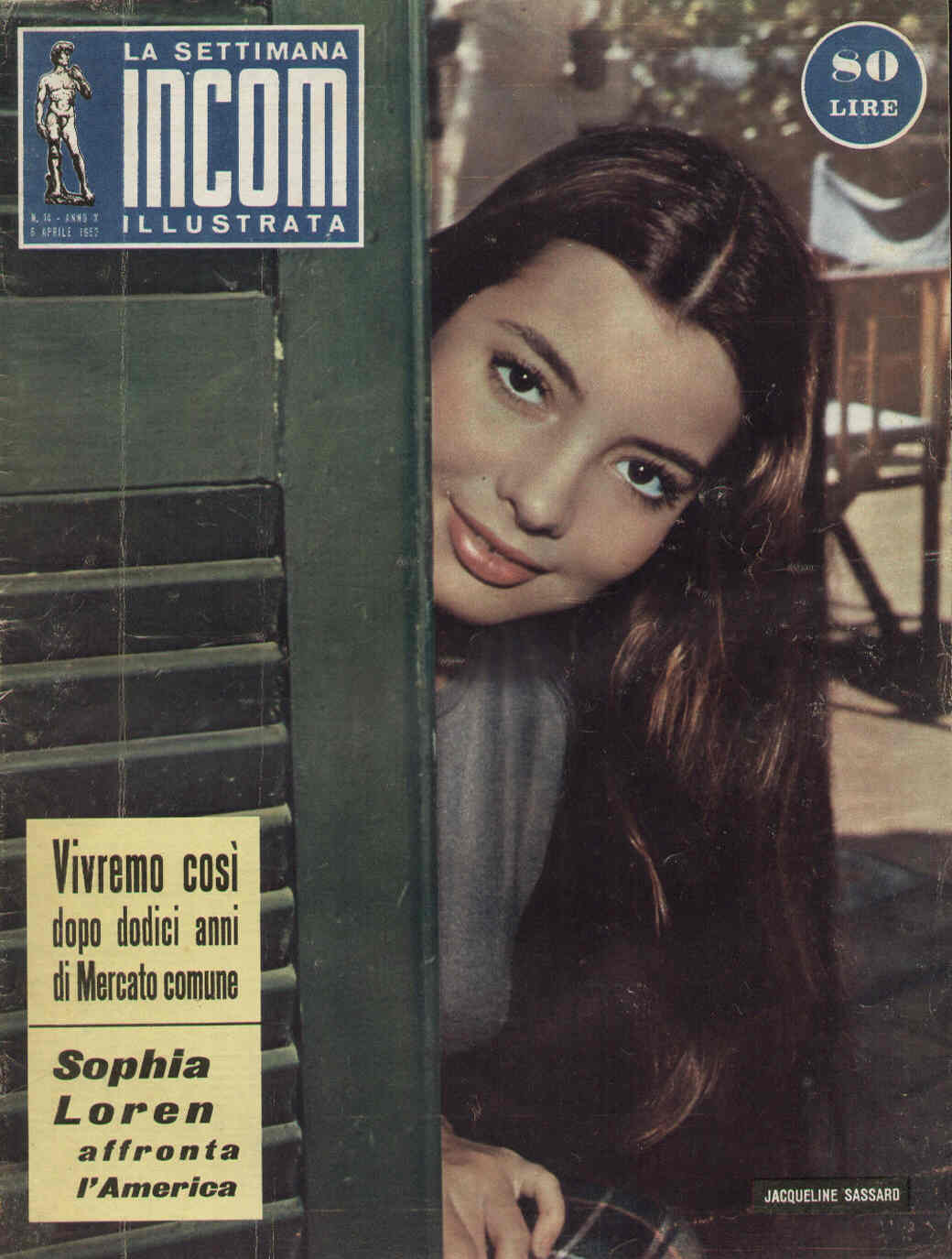 SETTIMANA INCOM magazine cover 6 April 1957