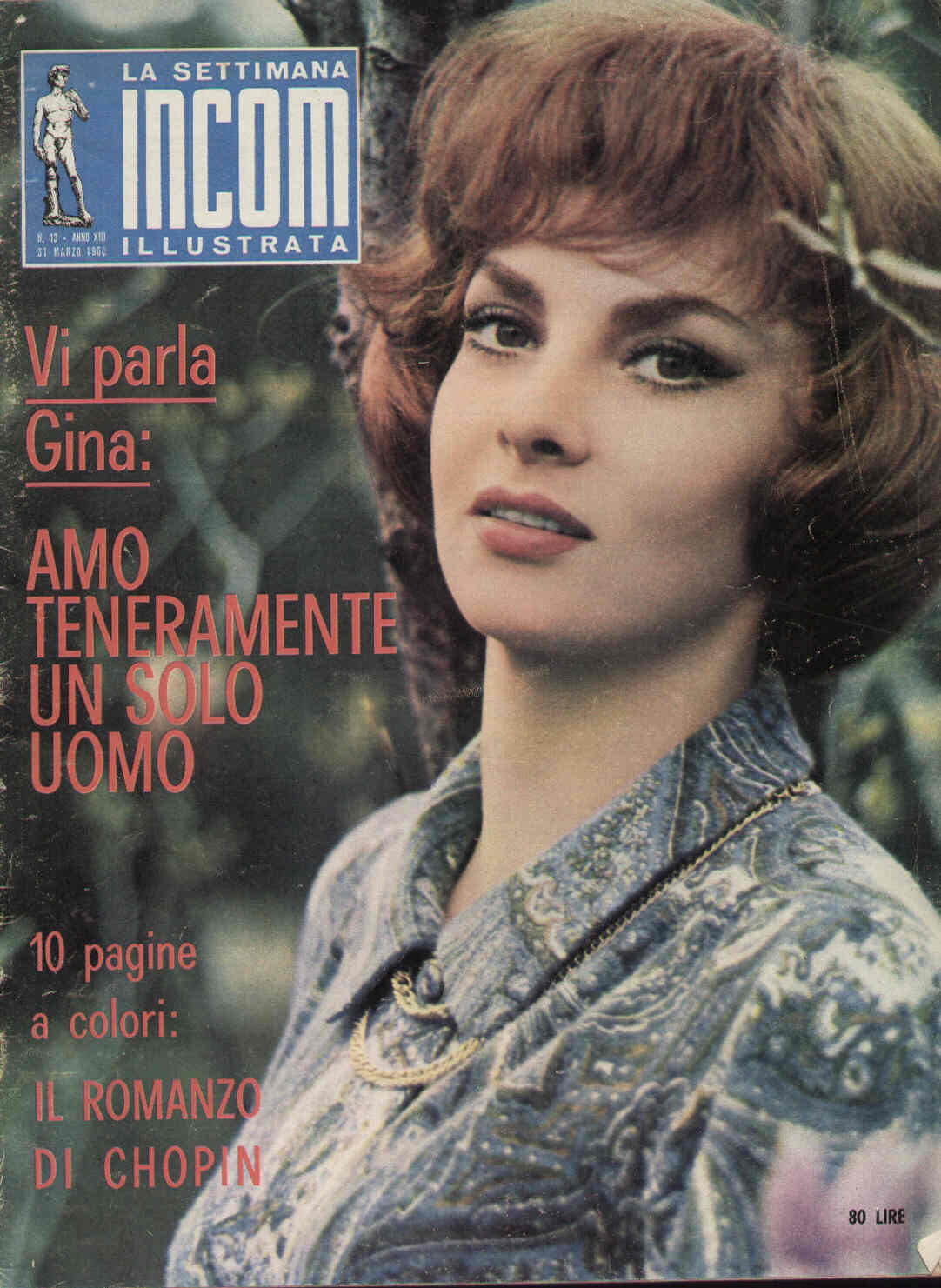 SETTIMANA INCOM magazine cover 31 March 1960