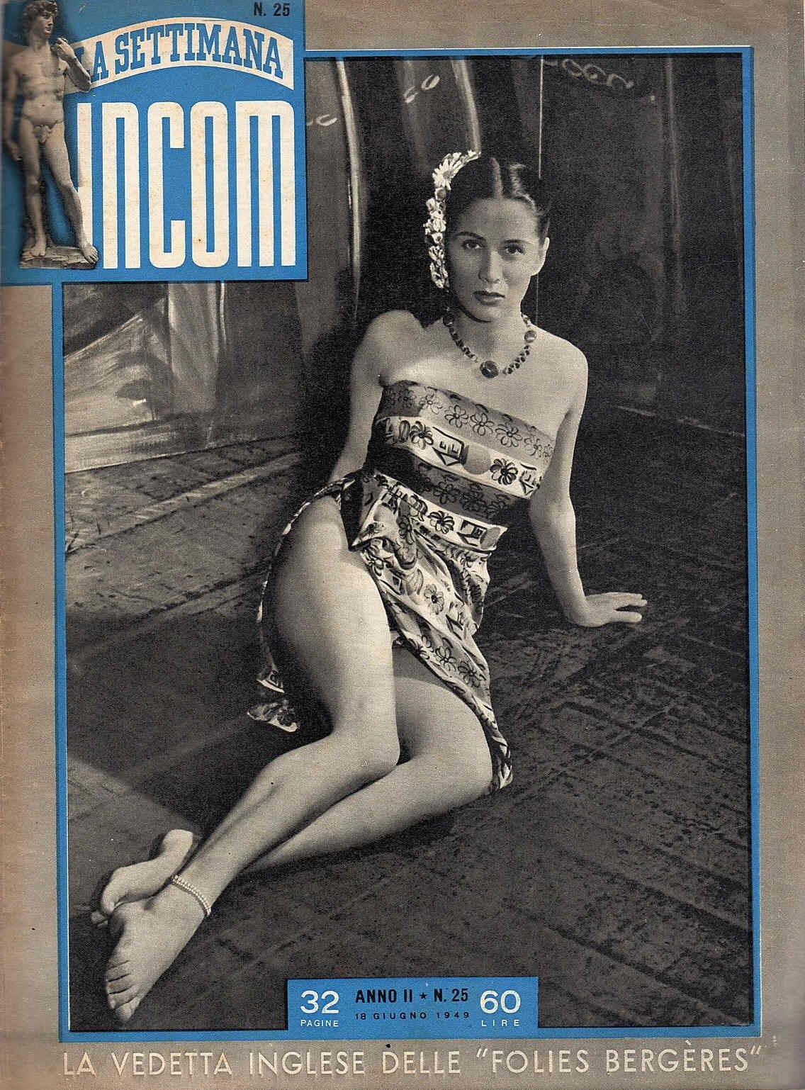 SETTIMANA INCOM magazine cover Issue 25 18 June 1949