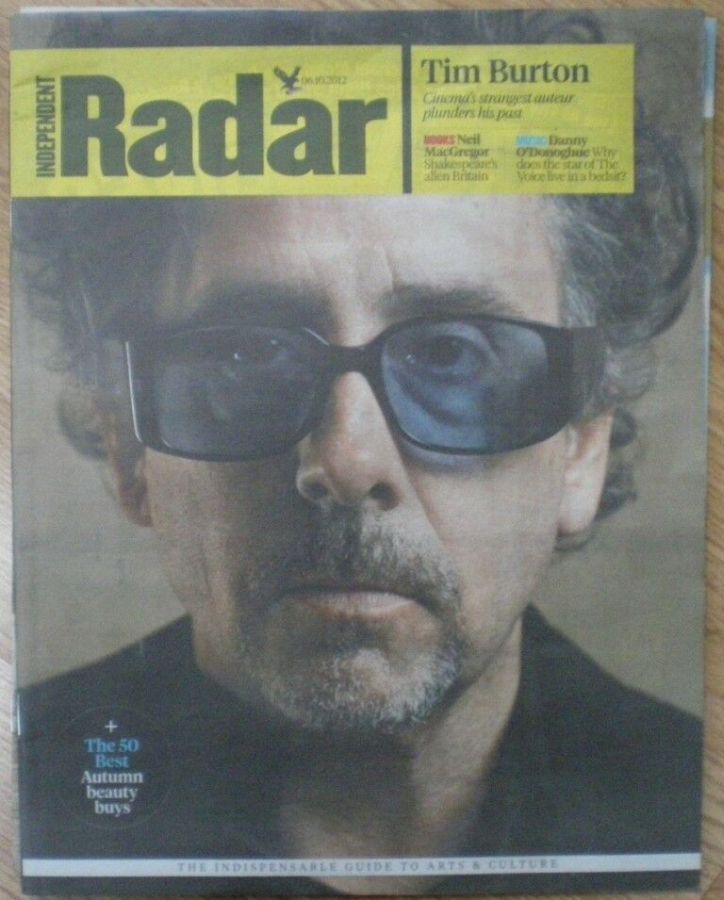 INDEPENDENT RADAR magazine side cover 26 October 2012