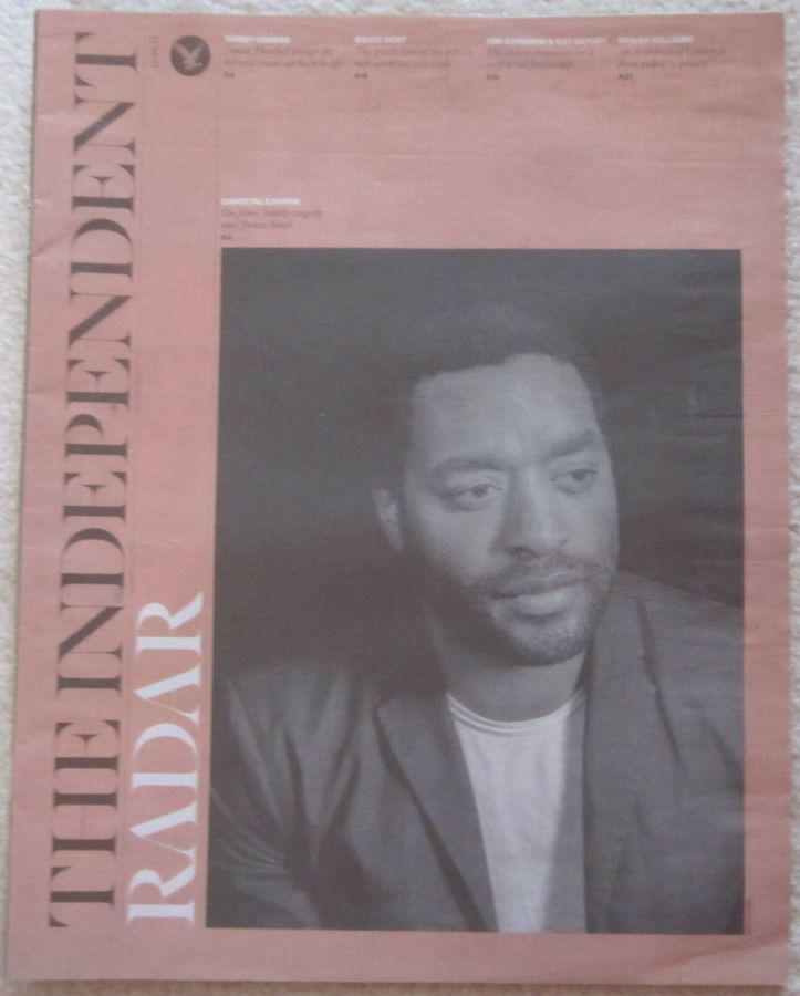 INDEPENDENT RADAR magazine side cover 12 April 2014