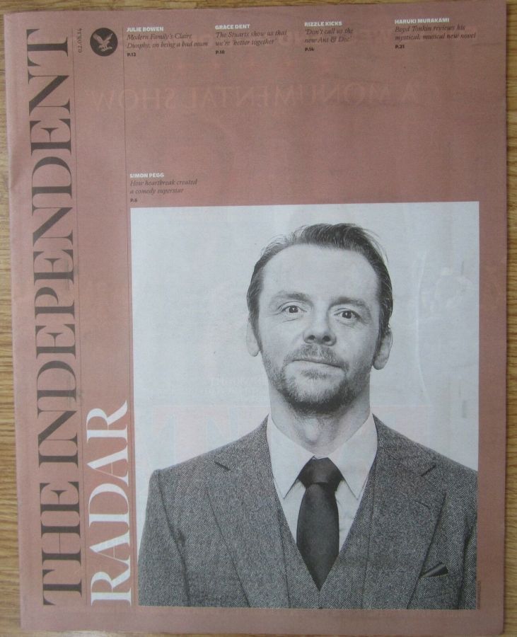 INDEPENDENT RADAR magazine side cover 2 August 2014