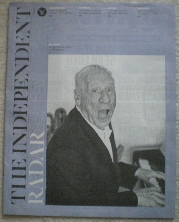 INDEPENDENT RADAR magazine side cover 5 December 2015