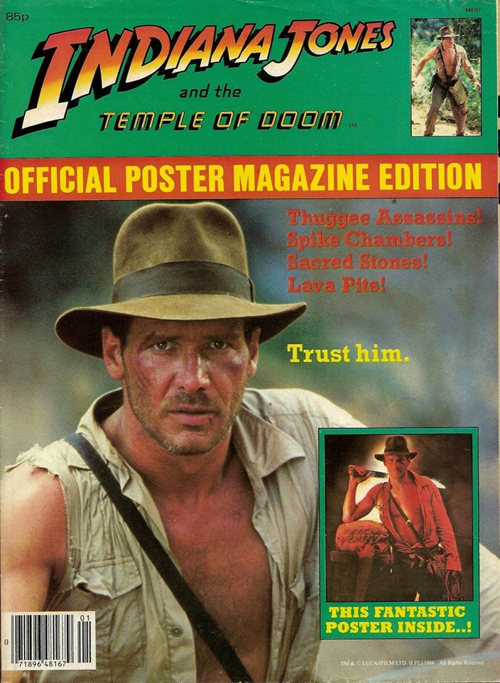 OFFICIAL FILM POSTER MAGAZINE magazine side cover  1984