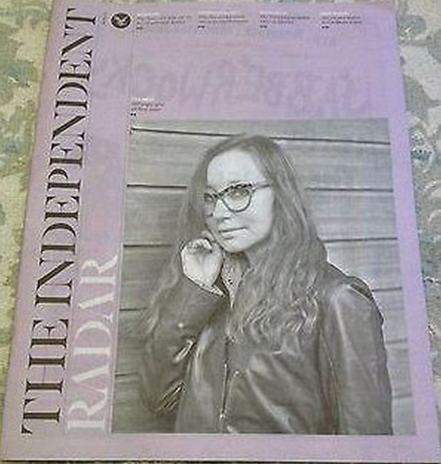 INDEPENDENT RADAR magazine side cover 26 April 2014
