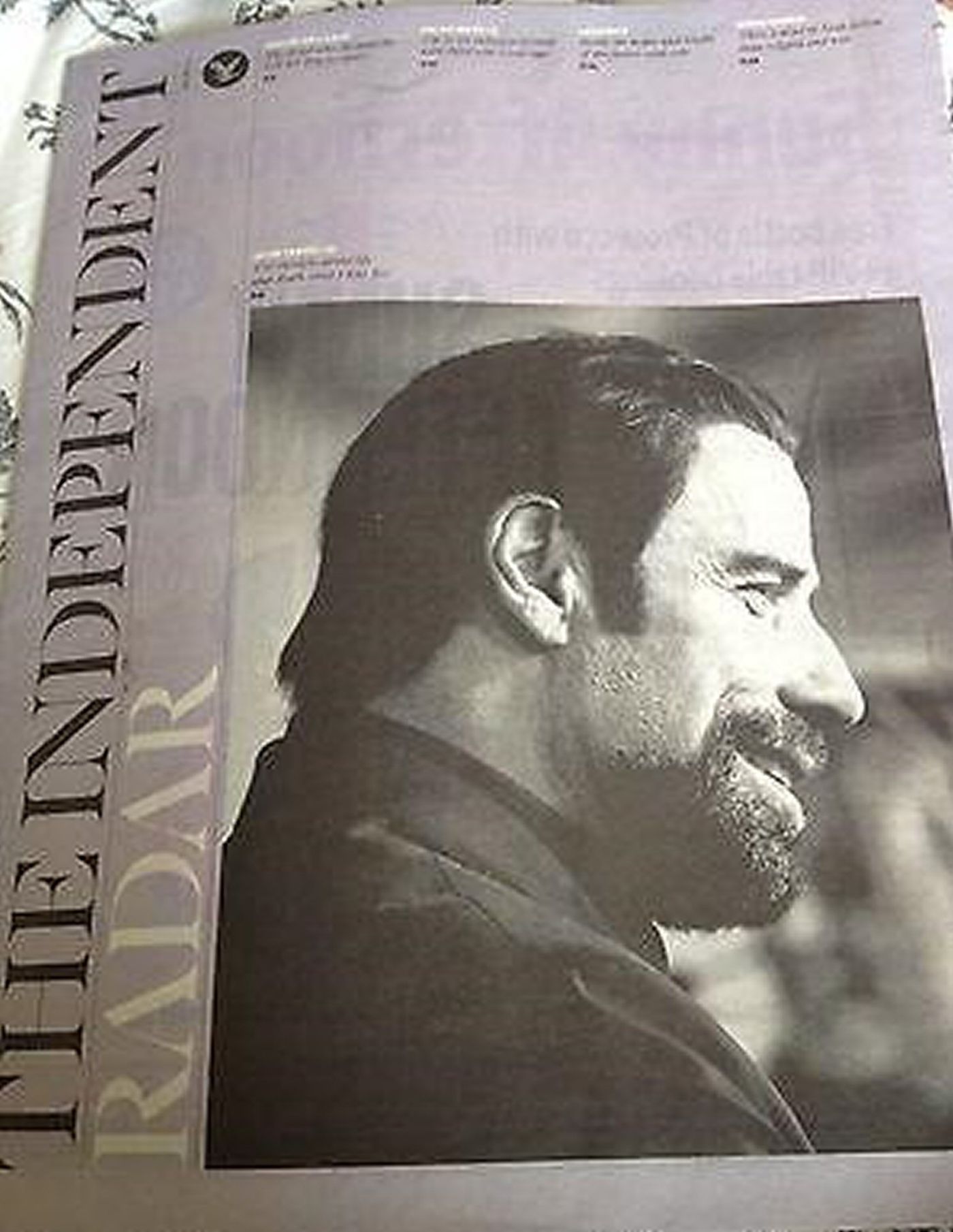 INDEPENDENT RADAR magazine cover  October 2014