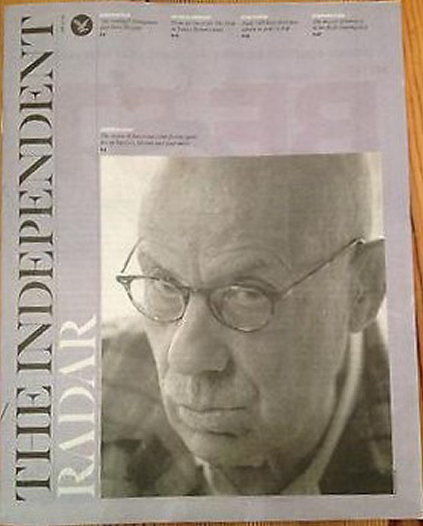 INDEPENDENT RADAR magazine side cover  November 2014