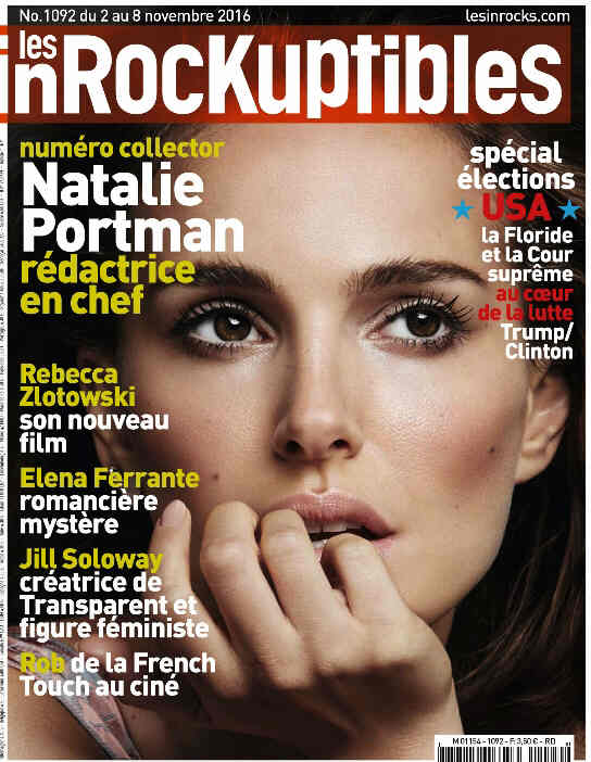 INROCKUPTIBLES | LES magazine cover Issue 1092 2 November 2016