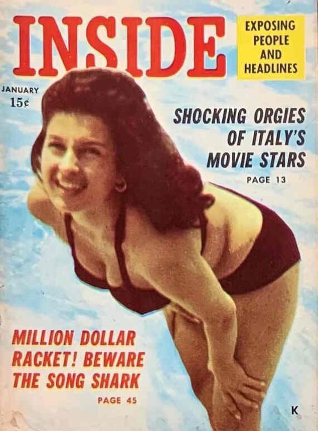 INSIDE magazine cover January 1955