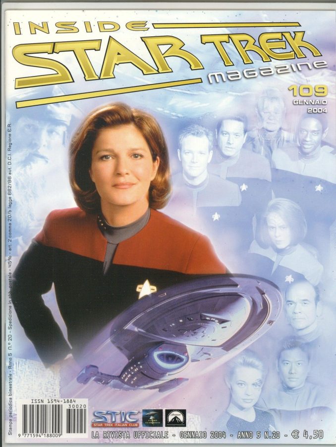 INSIDE STAR TREK magazine side cover Issue 109 January/February 2004