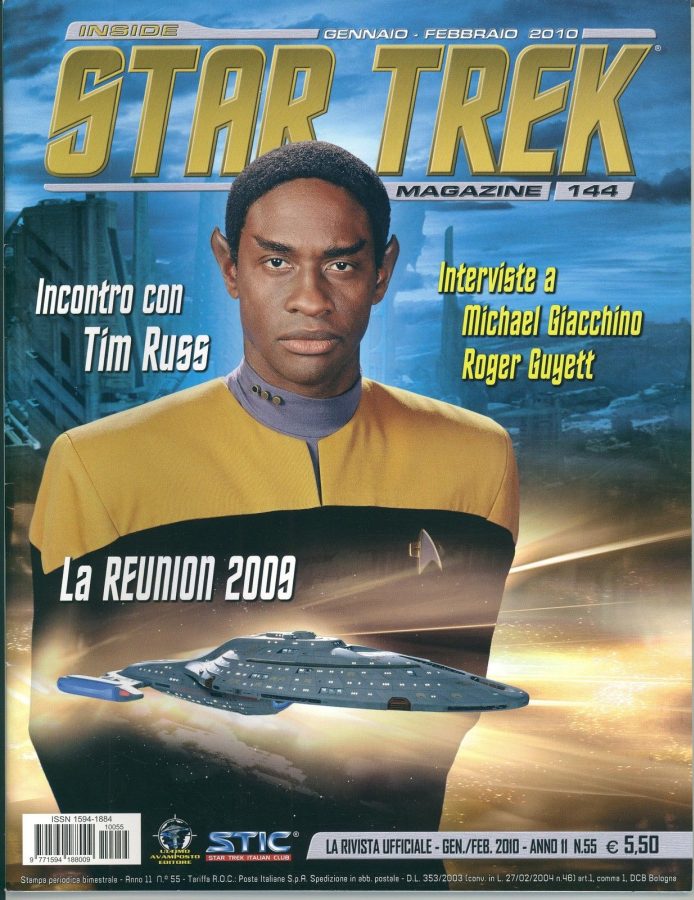 INSIDE STAR TREK magazine side cover Issue 144 January/February 2010