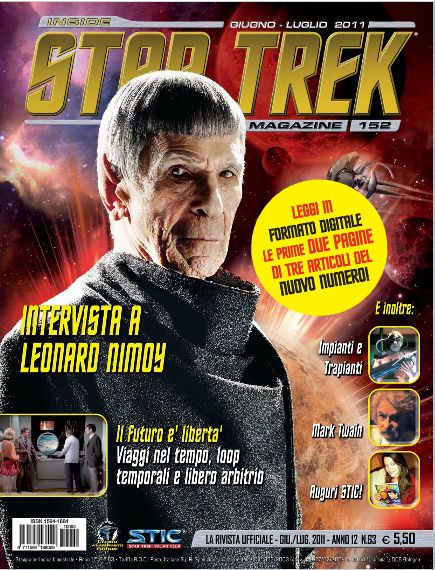 INSIDE STAR TREK magazine cover Issue 152 June/July 2011