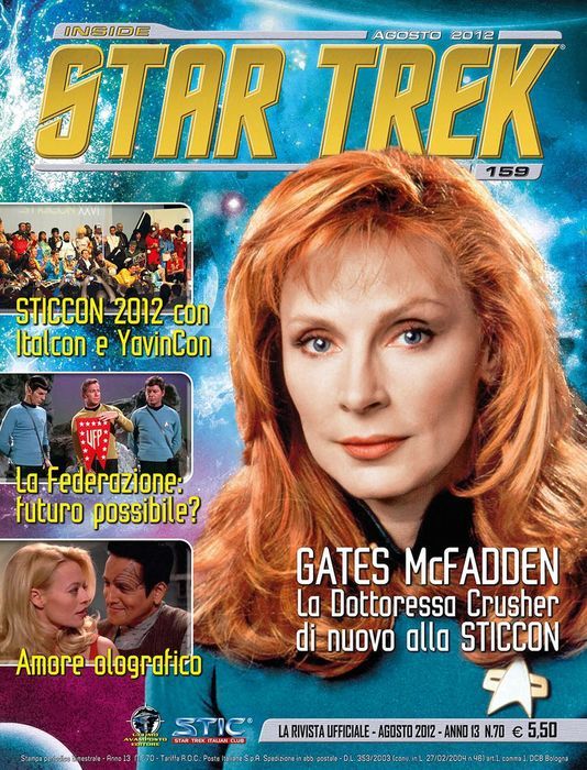INSIDE STAR TREK magazine side cover Issue 159 August/September 2012
