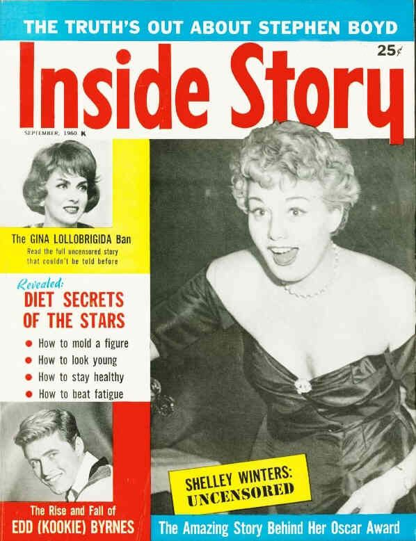 INSIDE STORY magazine side cover September 1960