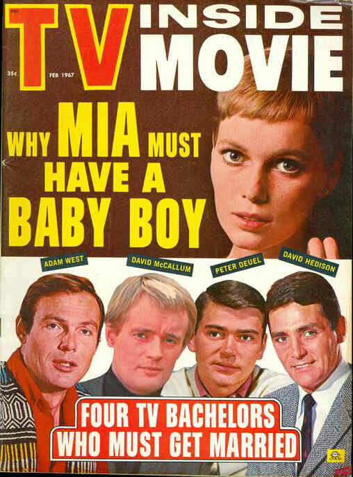 INSIDE MOVIE magazine cover February 1967