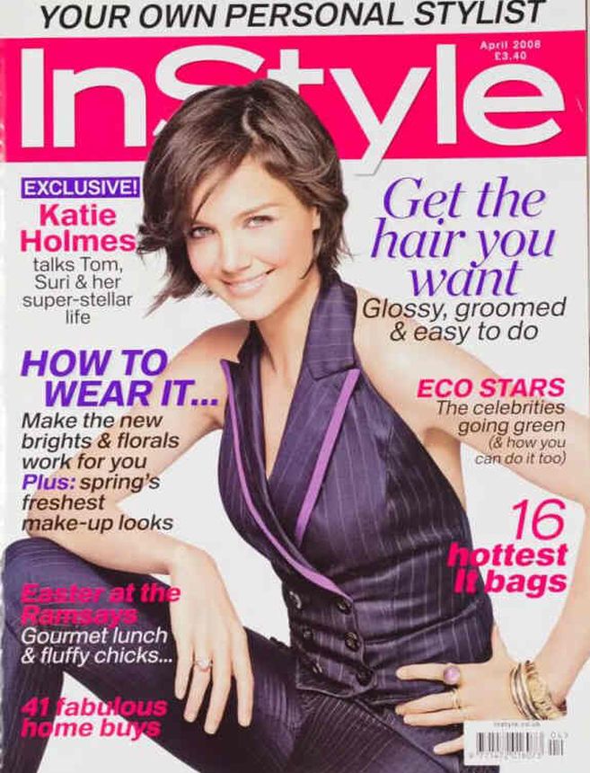 IN STYLE UK magazine cover  April 2008