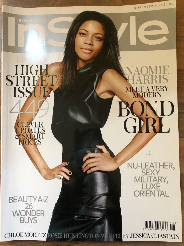 IN STYLE UK magazine cover  November 2012