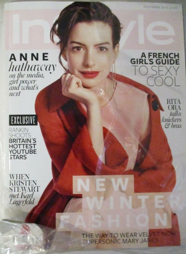 IN STYLE UK magazine cover  December 2015