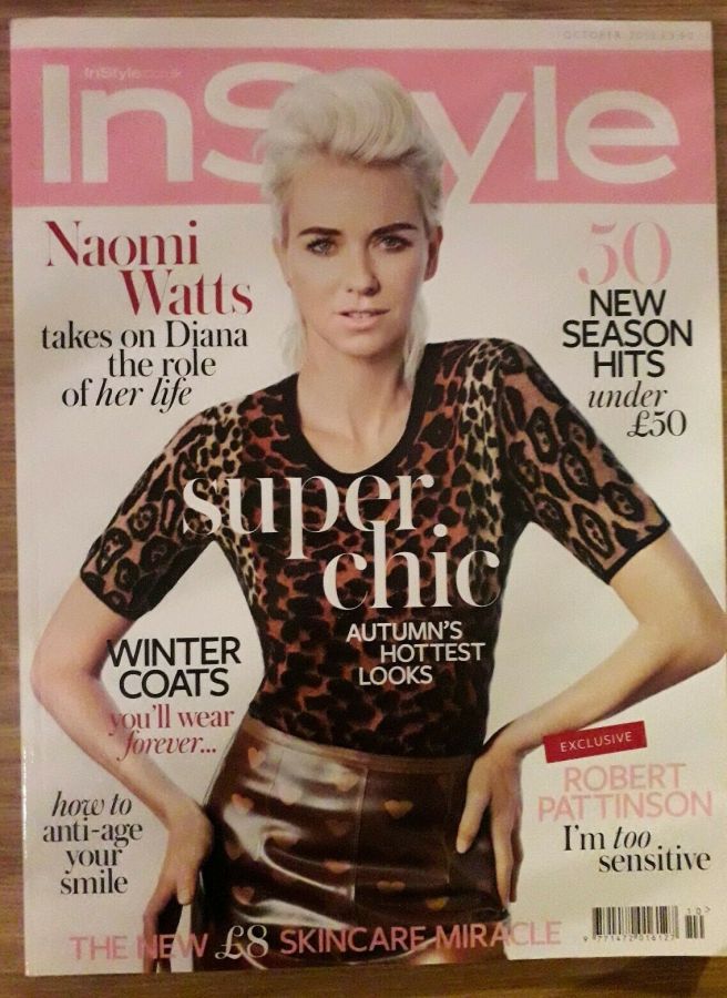 IN STYLE UK magazine cover  October 2013