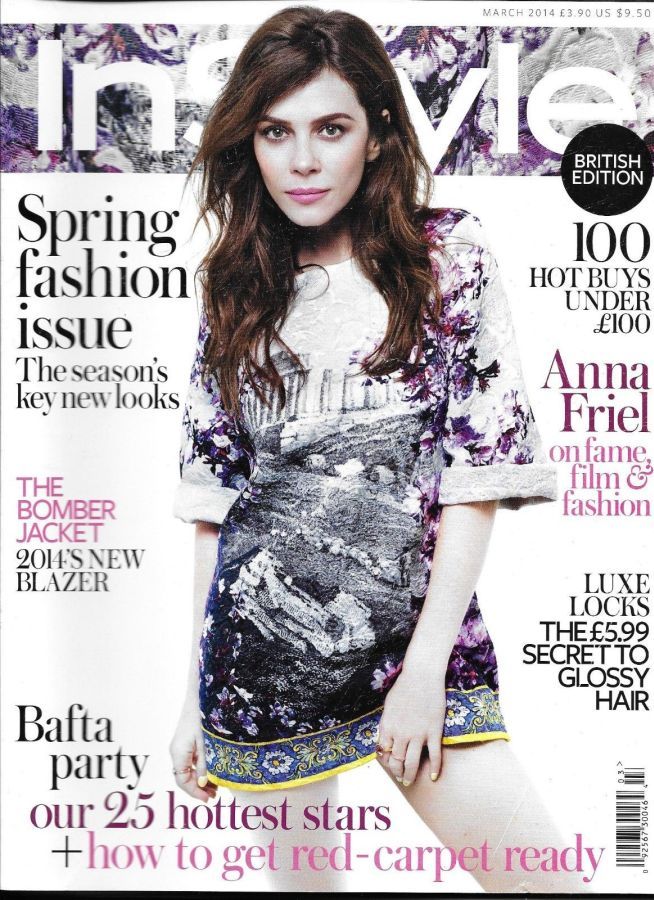 IN STYLE UK magazine cover  March 2014