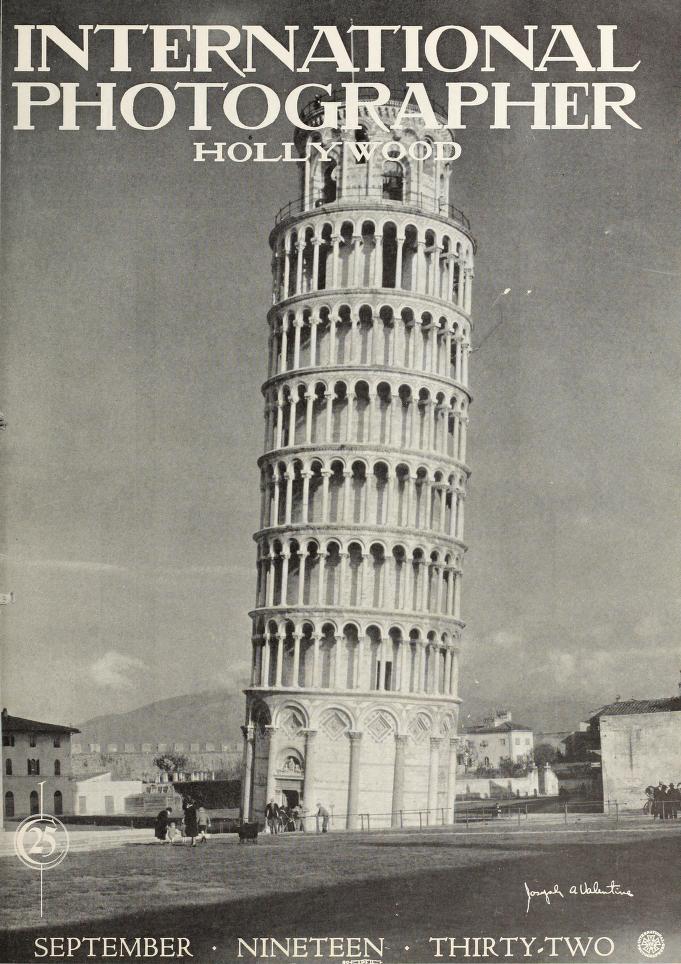 INTERNATIONAL PHOTOGRAPHER magazine side cover September 1932