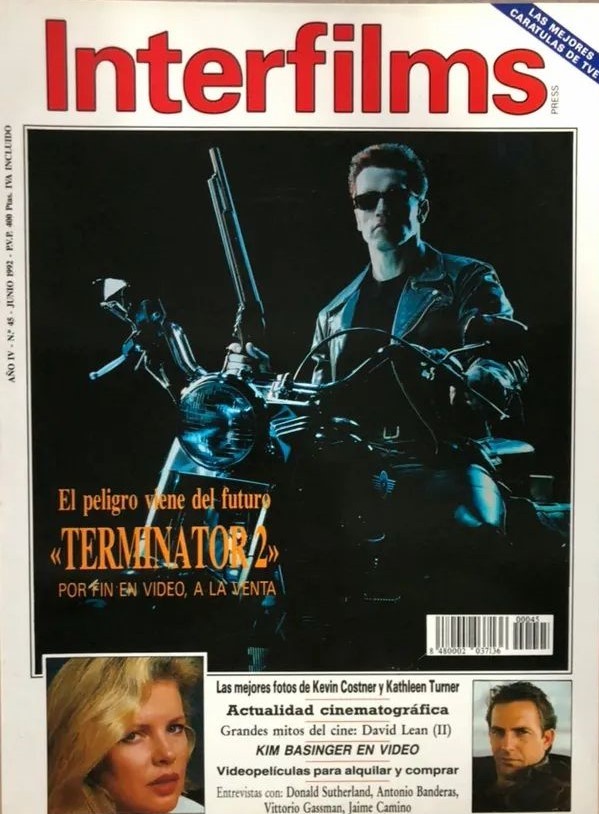 INTERFILMS magazine side cover Issue 45 June 1992