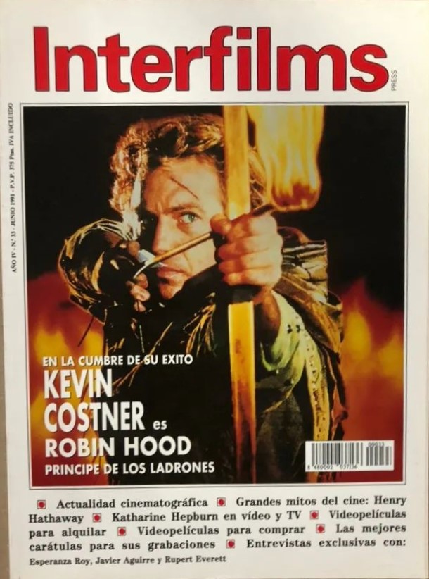 INTERFILMS magazine side cover Issue 33  June 1991
