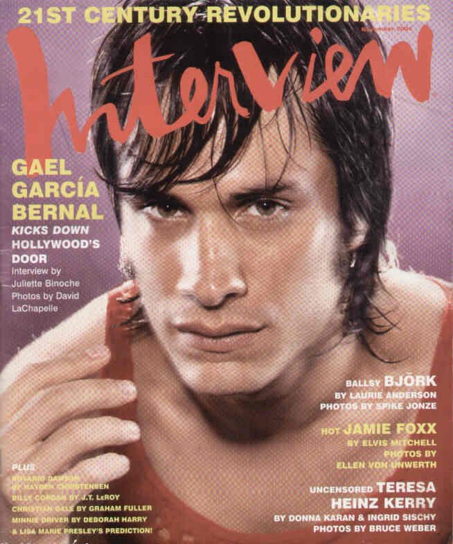 INTERVIEW magazine cover November 2004