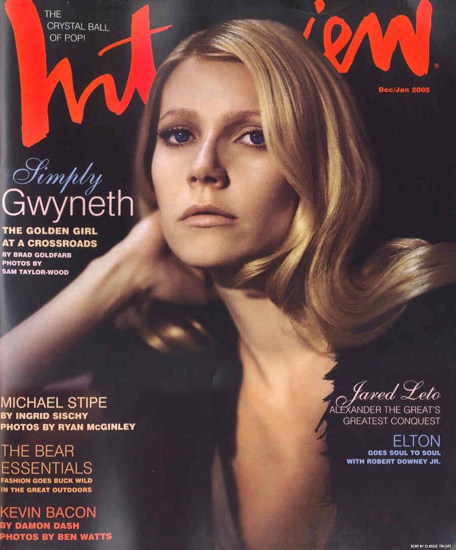 INTERVIEW magazine cover December 2004