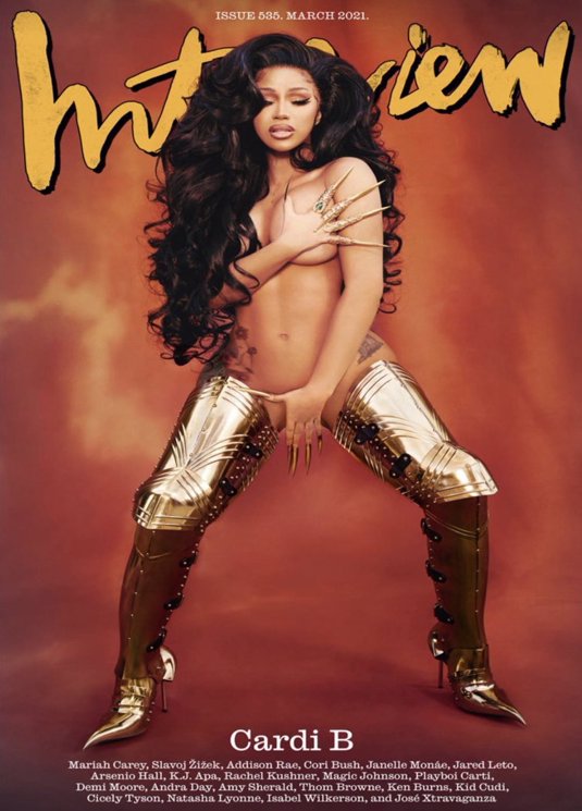 INTERVIEW magazine cover Issue 535  March 2021